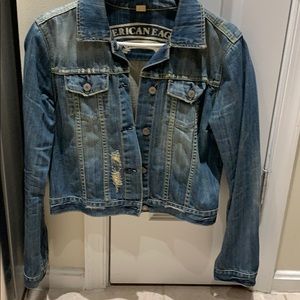 Distressed Jean jacket